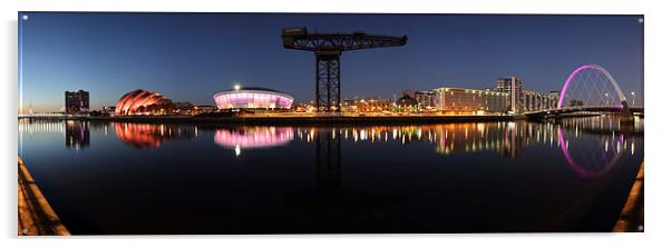 Clyde View Panorama Acrylic by Grant Glendinning