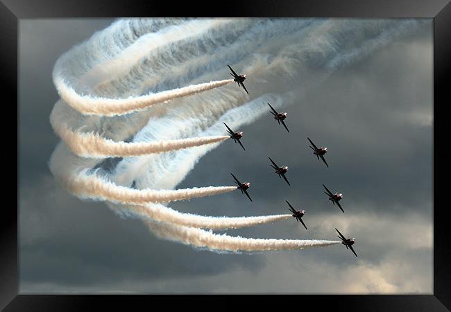 Red Arrows 2 Framed Print by Oxon Images