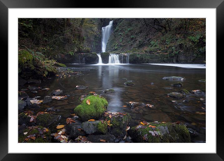  Sgwd Einion Gam Waterfall Country Framed Mounted Print by Leighton Collins