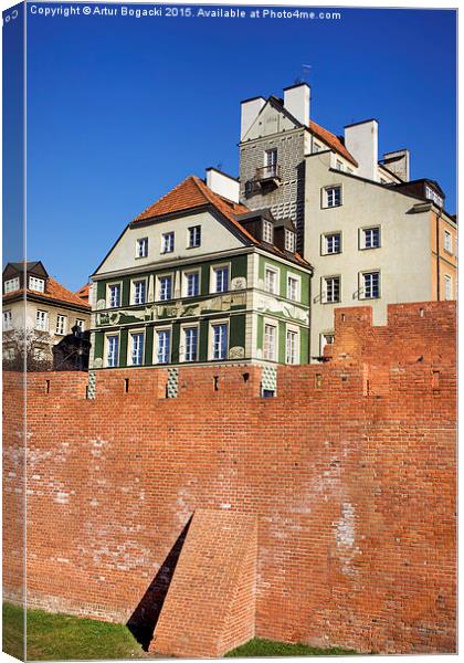 Old Town in Warsaw Canvas Print by Artur Bogacki