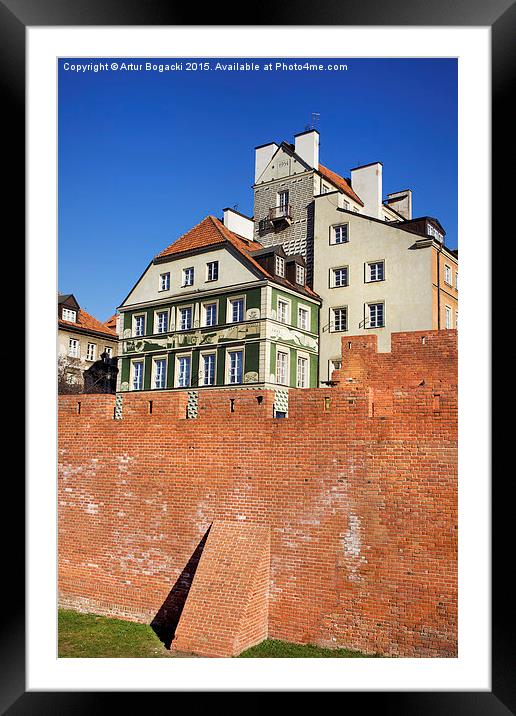 Old Town in Warsaw Framed Mounted Print by Artur Bogacki