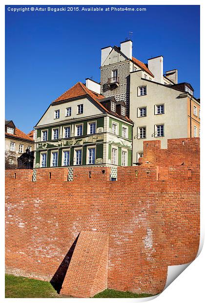 Old Town in Warsaw Print by Artur Bogacki