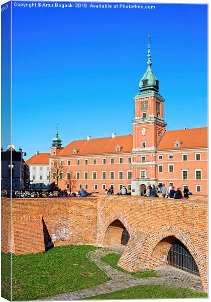 Royal Castle in Warsaw Canvas Print by Artur Bogacki