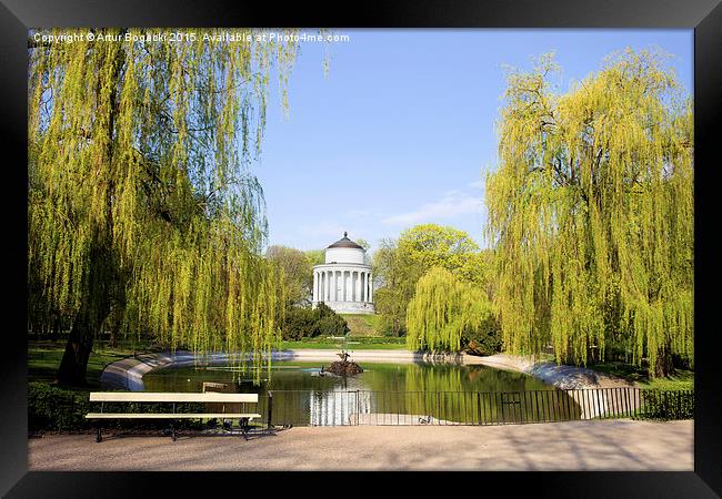 Saxon Garden in Warsaw Framed Print by Artur Bogacki