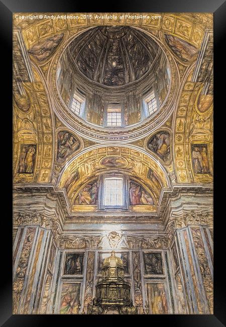  Santa Maria Maggiore Basilica in Rome Framed Print by Andy Anderson