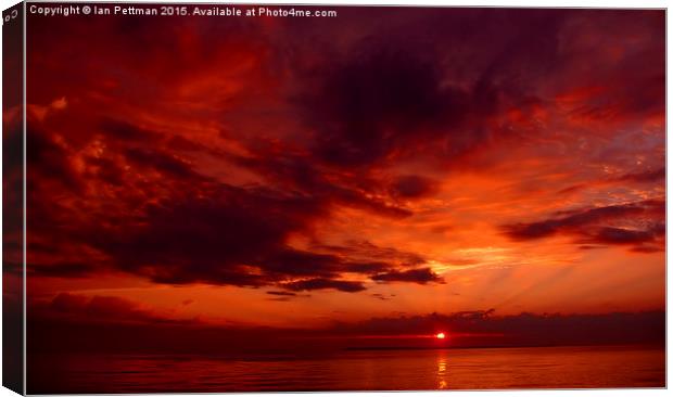Port Onieda Sunset Canvas Print by Ian Pettman