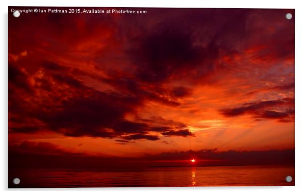Port Onieda Sunset Acrylic by Ian Pettman