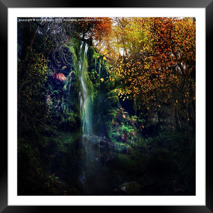  Fairies Fall Framed Mounted Print by richard sayer