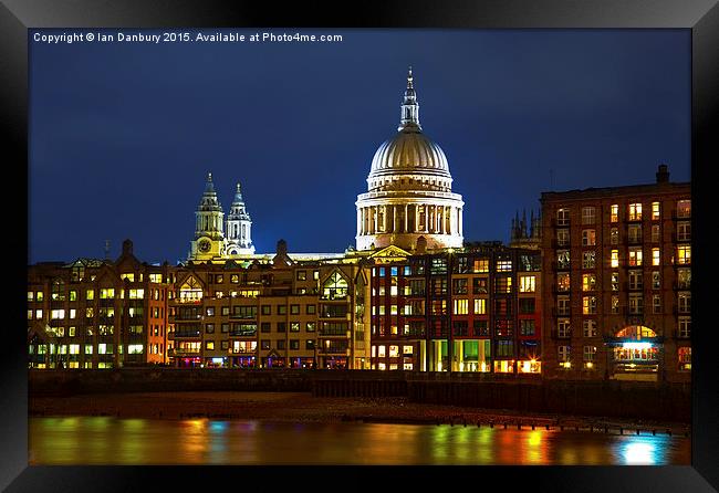  St Paul's Cathedral from the Southbank Framed Print by Ian Danbury