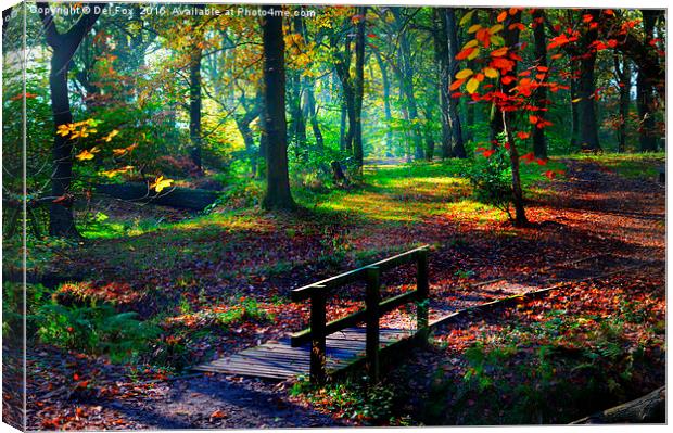  A Misty Morning Canvas Print by Derrick Fox Lomax