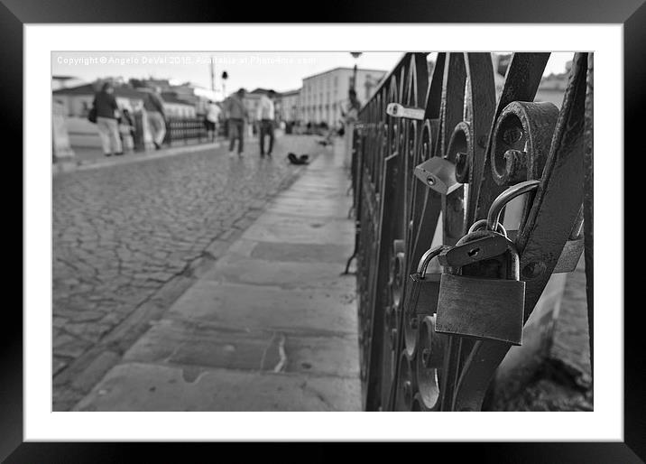 European Love Locks  Framed Mounted Print by Angelo DeVal