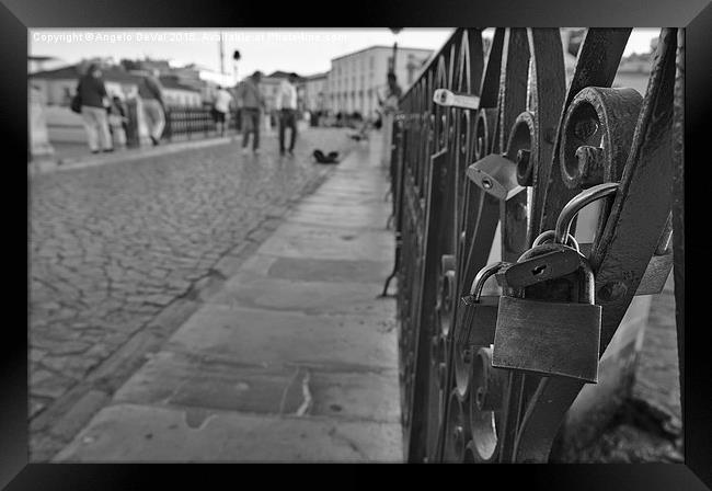 European Love Locks  Framed Print by Angelo DeVal