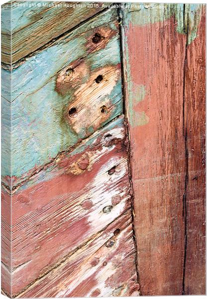  Salen Wreck Detail Canvas Print by Michael Houghton
