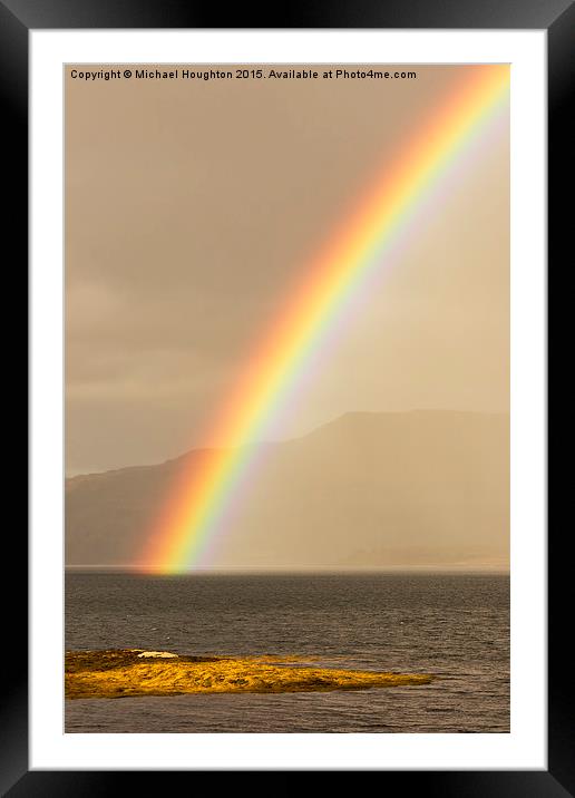  Rainbow Framed Mounted Print by Michael Houghton