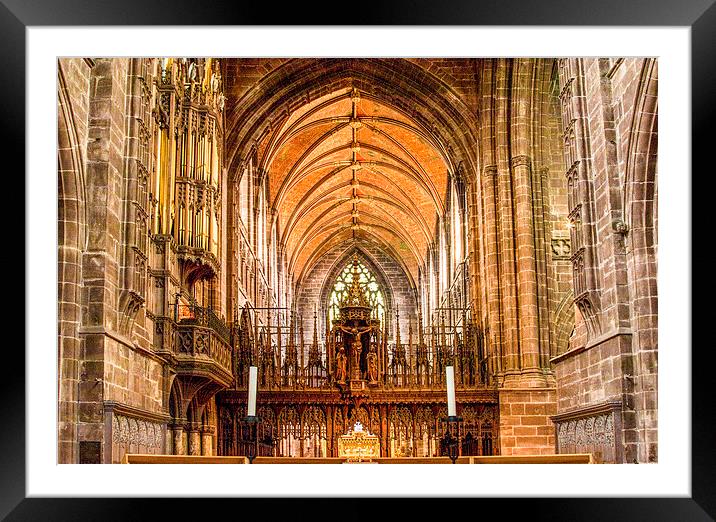  Chester Cathedral  Framed Mounted Print by Chris Evans