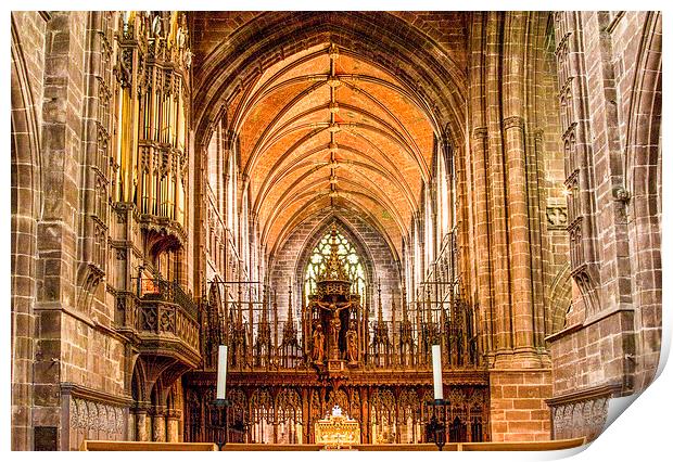  Chester Cathedral  Print by Chris Evans