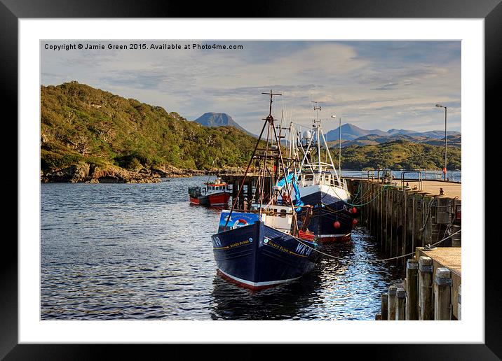 A Highland Harbour Framed Mounted Print by Jamie Green