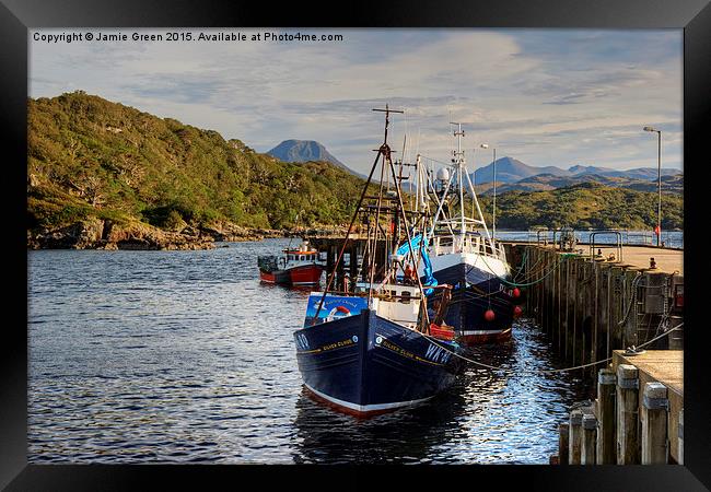  A Highland Harbour Framed Print by Jamie Green