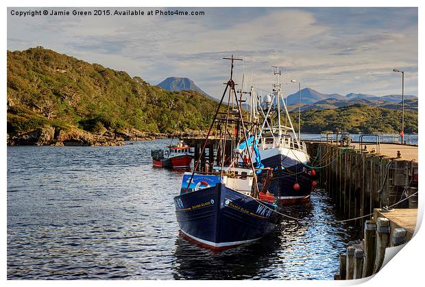  A Highland Harbour Print by Jamie Green