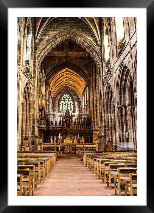  Chester Cathedral  Framed Mounted Print by Chris Evans