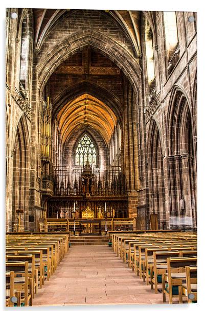  Chester Cathedral  Acrylic by Chris Evans
