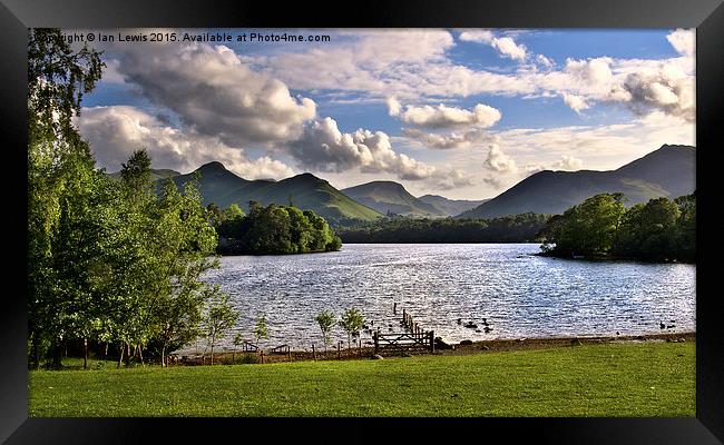 Majestic Derwentwater View Framed Print by Ian Lewis