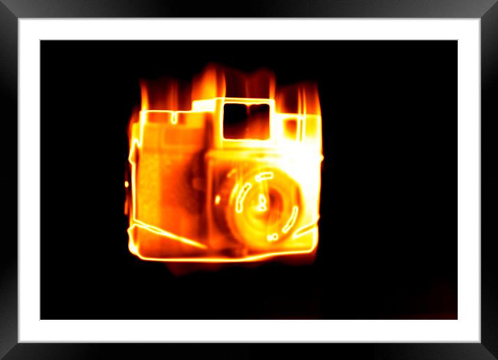 Burn camera burn Framed Mounted Print by Jean-François Dupuis