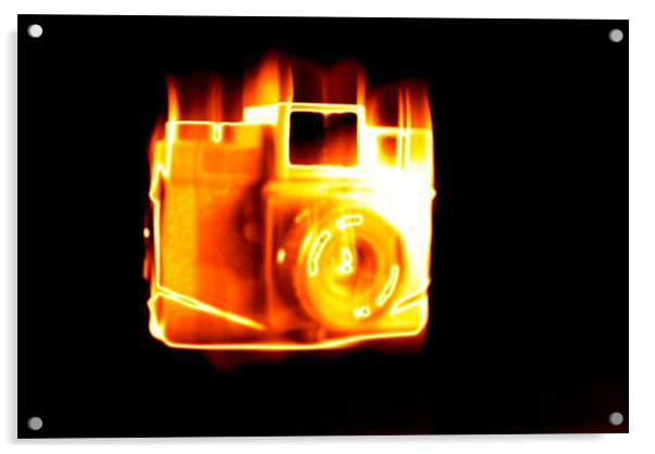 Burn camera burn Acrylic by Jean-François Dupuis