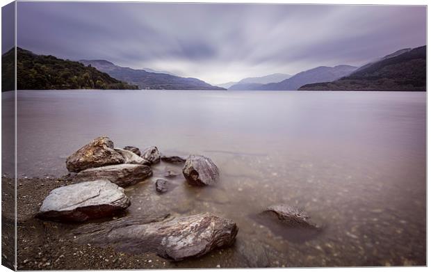  The quite Loch Canvas Print by adam rumble