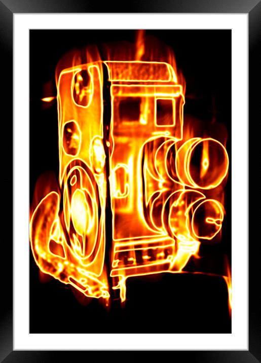 Burn camera burn Framed Mounted Print by Jean-François Dupuis