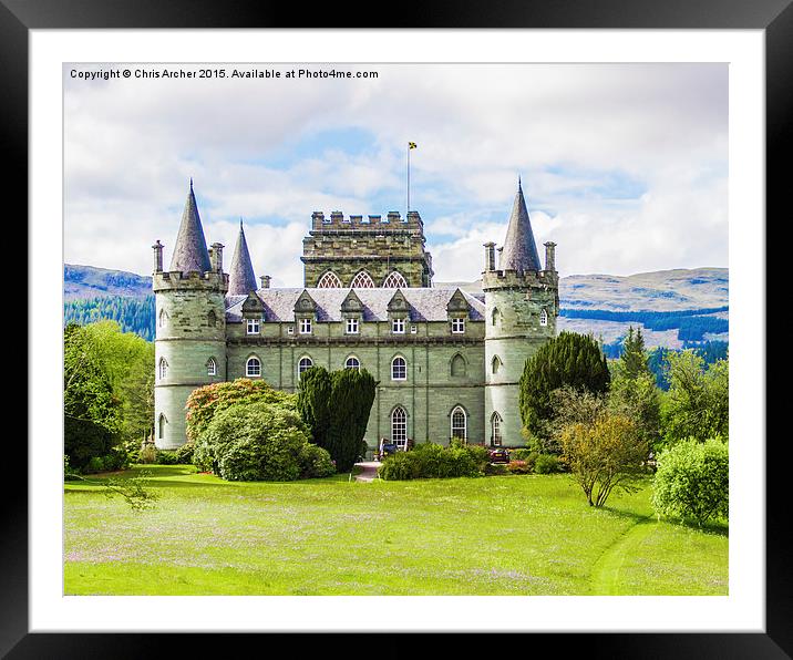  Inverary Castle Framed Mounted Print by Chris Archer