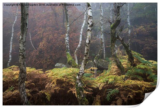  Autumn in the Peak District Print by Andrew Kearton