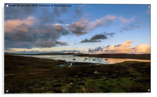  Evening Light in the Shetland Isles Acrylic by Lynn Bolt