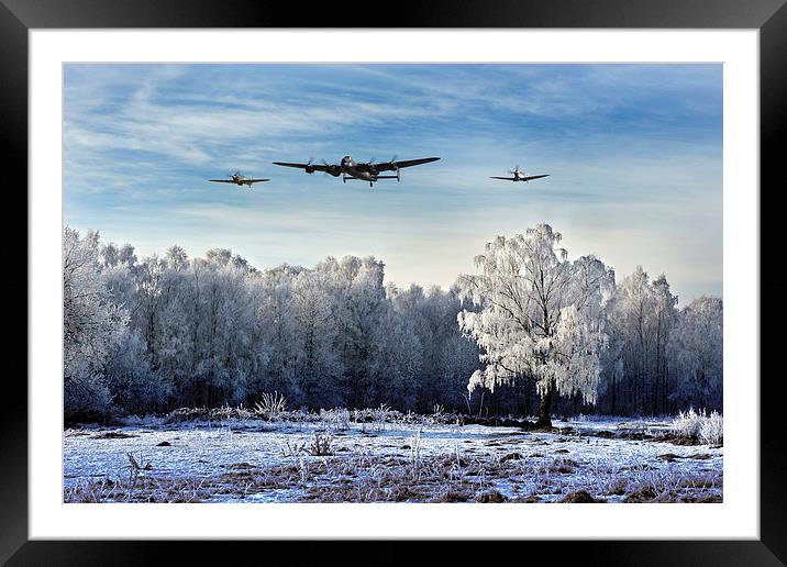 Wartime Winter Framed Mounted Print by J Biggadike