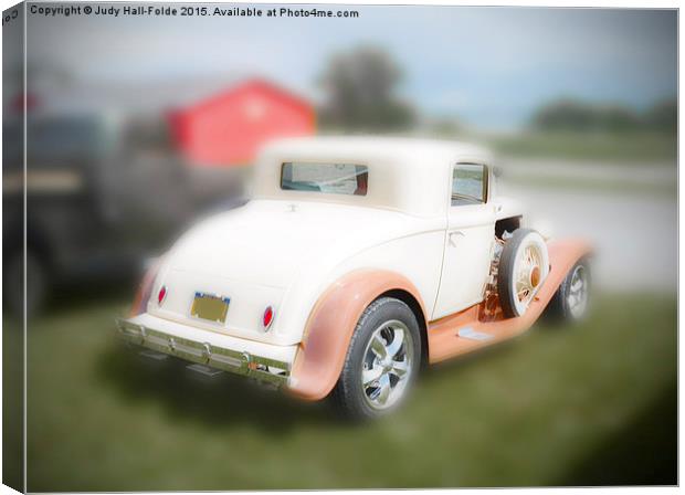  Out of My Dreams Into My Car Canvas Print by Judy Hall-Folde
