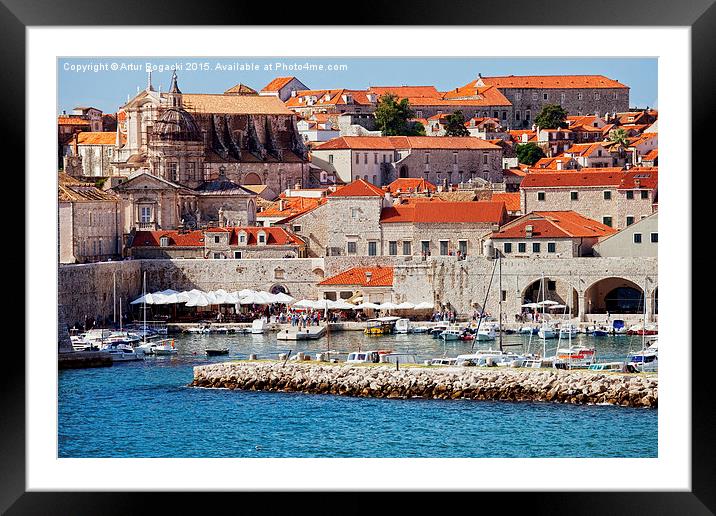 Dubrovnik Old City Framed Mounted Print by Artur Bogacki