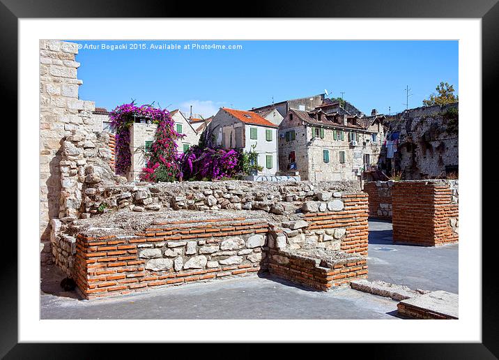 Old Town in Split Framed Mounted Print by Artur Bogacki