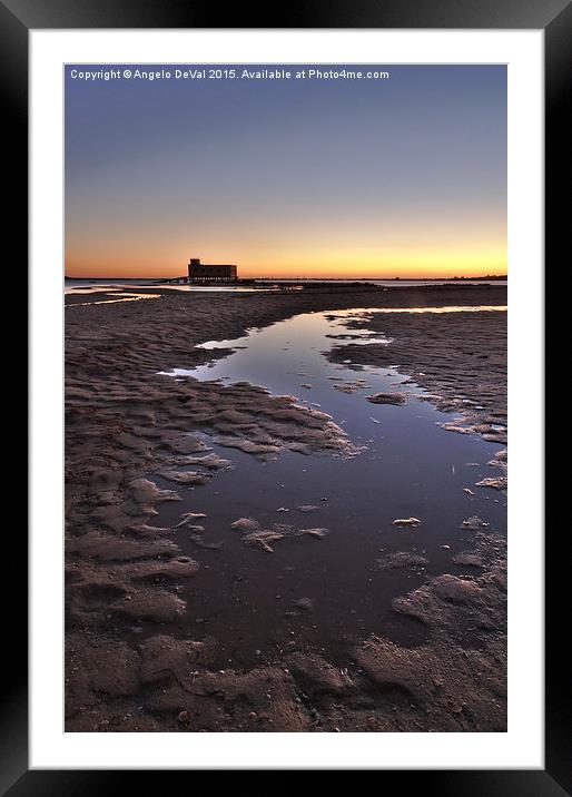 Old Lifesavers building at Twilight  Framed Mounted Print by Angelo DeVal