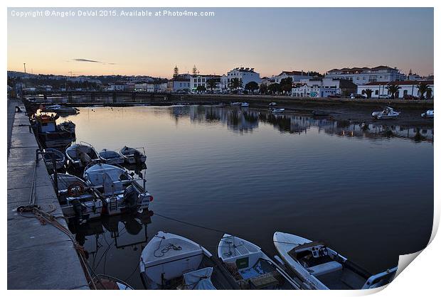 End of the Day in Tavira  Print by Angelo DeVal