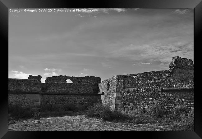 Ruins of Rato Fort in Tavira  Framed Print by Angelo DeVal