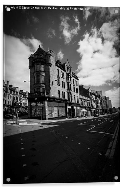  Glasgow Tenements Acrylic by Steve Chandler