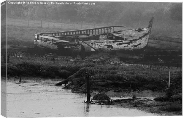  Shipwreck On Maldon Coast line Canvas Print by Rachel Mower