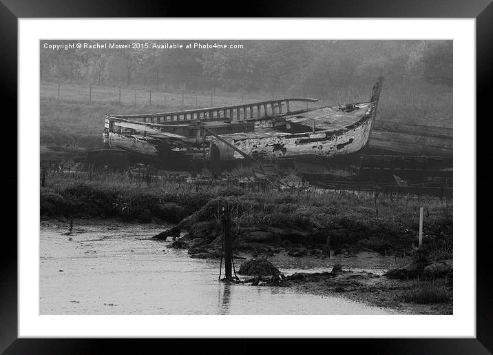  Shipwreck On Maldon Coast line Framed Mounted Print by Rachel Mower