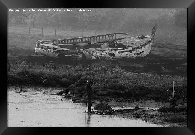  Shipwreck On Maldon Coast line Framed Print by Rachel Mower