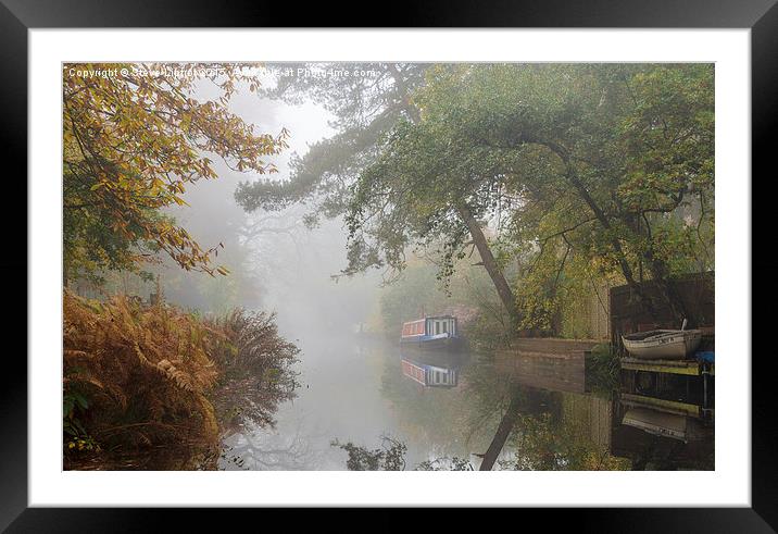  Autumn on the Basingstoke Canal Framed Mounted Print by Steve Liptrot
