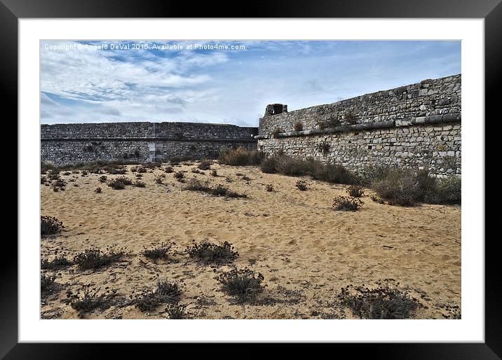 Rato Fort Walls in Tavira  Framed Mounted Print by Angelo DeVal