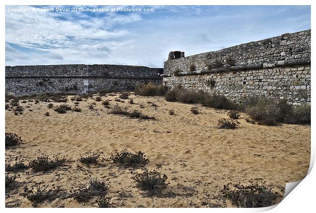 Rato Fort Walls in Tavira  Print by Angelo DeVal
