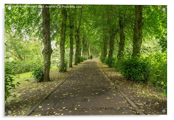 Riverside Walk in Burton Upon Trent 2 Acrylic by Ann Garrett
