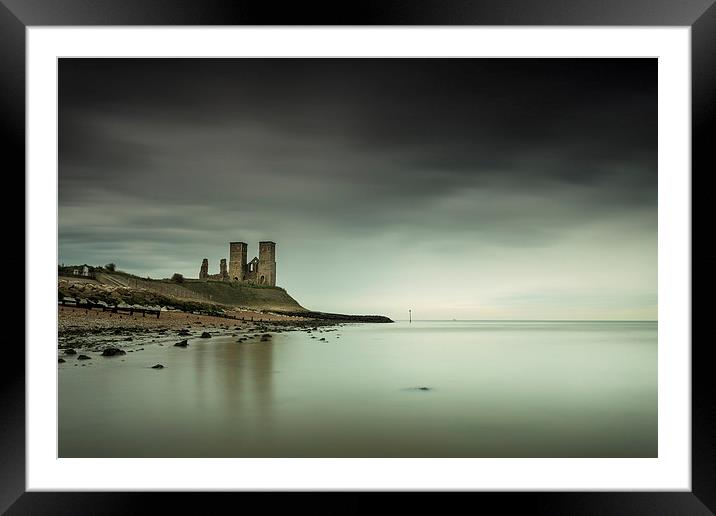  Reculver Towers Framed Mounted Print by Ian Hufton