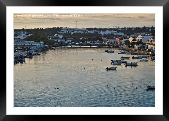 Afternoon in Tavira  Framed Mounted Print by Angelo DeVal